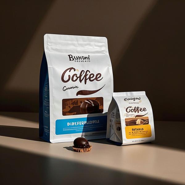 Eco-Friendly Coffee Bags with Degassing Valve - Biodegradable Kraft/AL Foil, 8oz-5LB Capacity, FDA/CE Certified, Resealable for Freshness, Custom Printing Available