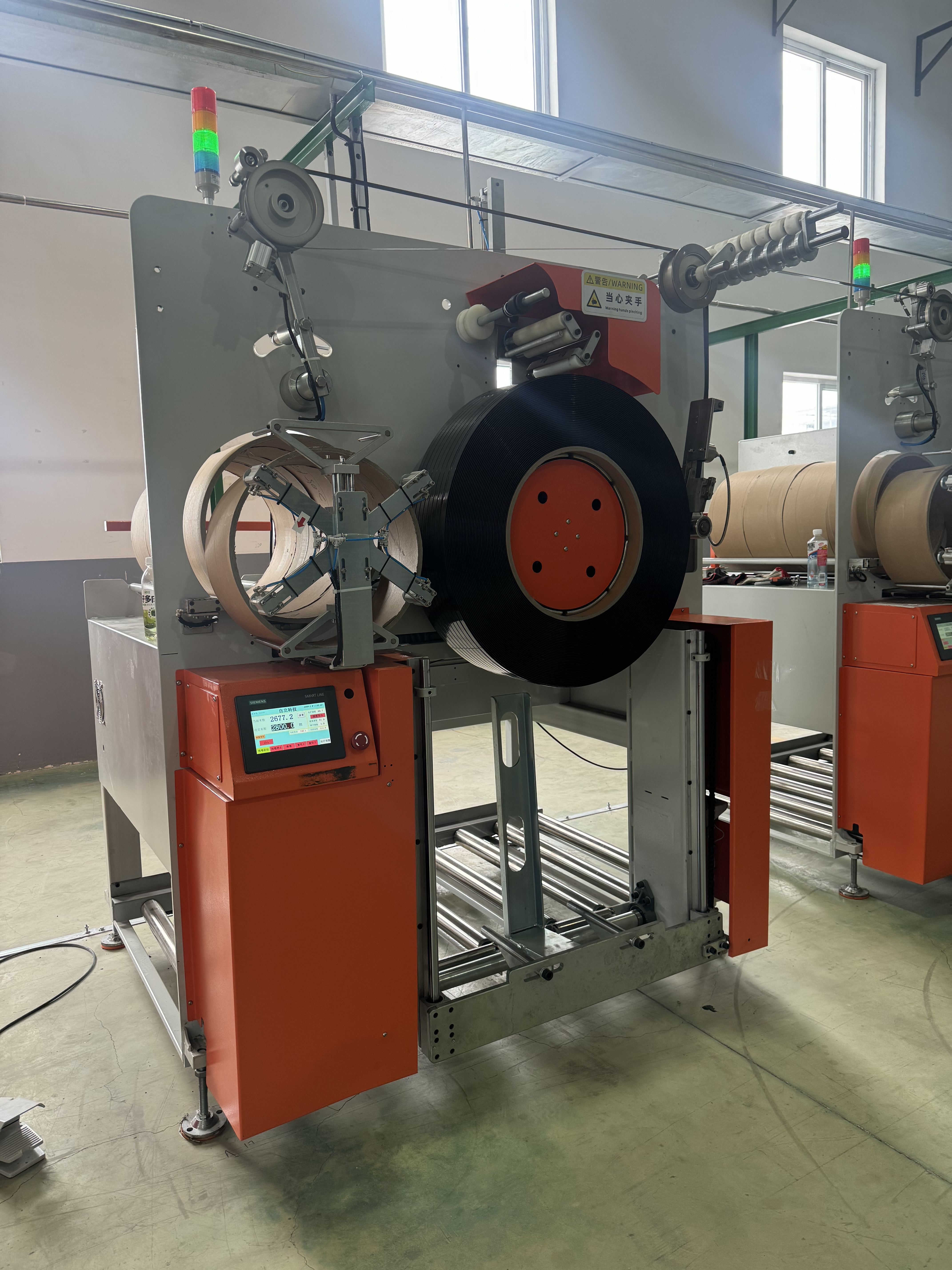 220V 380V PET Strap Winder Logistics 1500W Tape Winding Machine