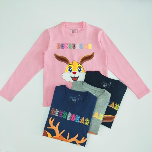 Fabric Weight 160 grams Children's T-shirt 100% Combed Cotton Customizable Cartoon Tee