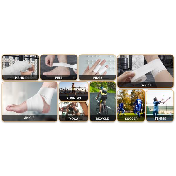 Zinc Oxide Printed Sports Tape Patterned Athletic Adhesive Sports Training Wrap