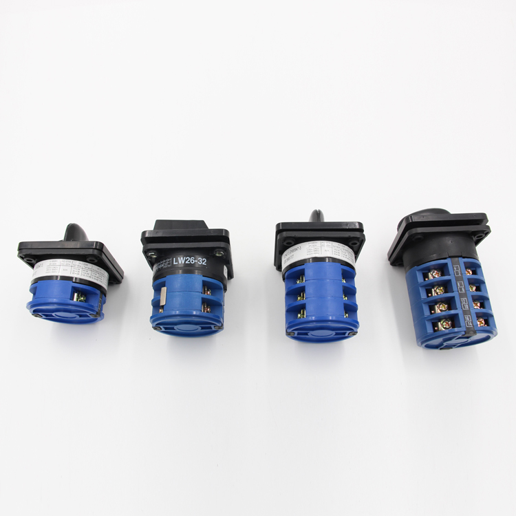 Factory Price LW26 Series 4-Pole 4-Position 32A Cam Switch Universal Changeover Switch 0-1-2-3 Panel Mounting Metal IP53 CE/