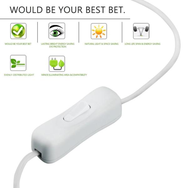 KooSion Warm White Super Bright USB powered LED Strip Light 3 watts