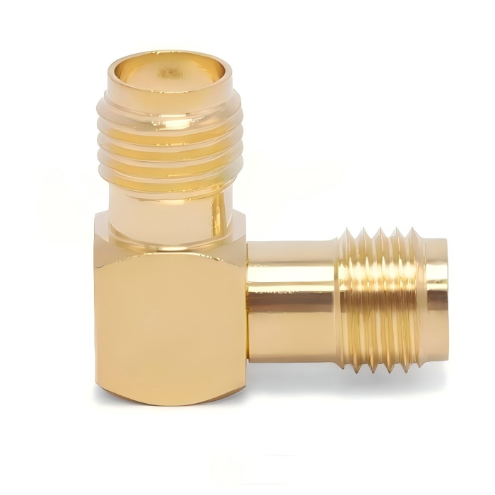 DC-6GHz SMA-KWK SMA Female To Female Right Angel Adapter