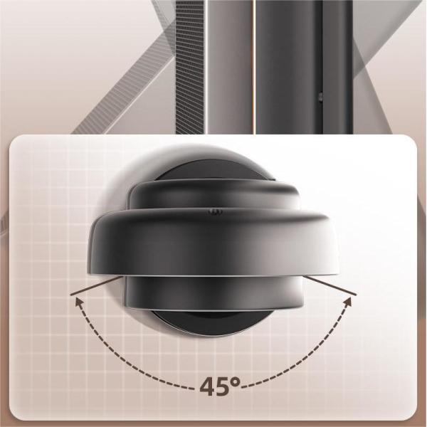 Настройка вверх и вниз Вертикальный осциллирующий вентилятор нагреватель 3 уровн