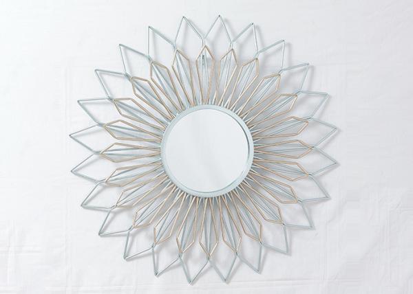 Gold Silver Decorative Flower Mirror Wall Decor