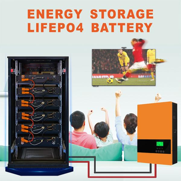 Lawn Lighting 10Kwh Powerwall Rack Mounted Lithium Battery 150ah Bms 48v System