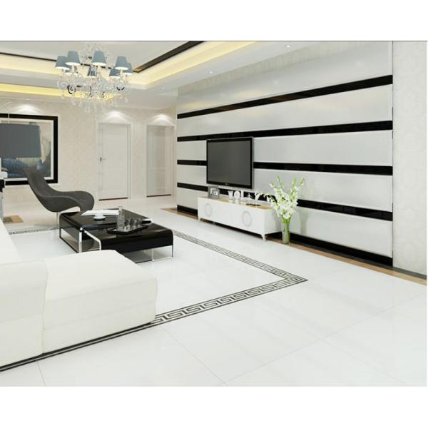 Interior Tiles in Plain Super Black Glazed 60*60mm Big Slab Tile for Hotel Bathroom