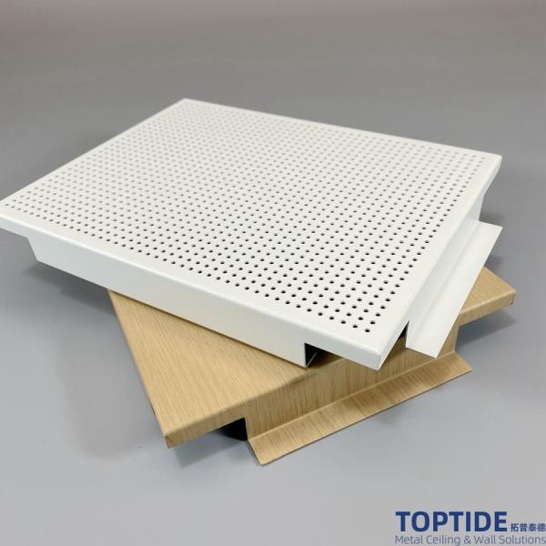Powder Coating 200mm RAL Colors Hook On Ceiling System Aluminium