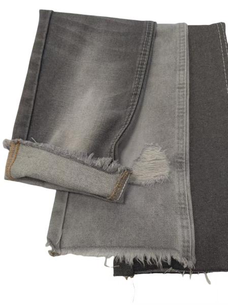 Heavy Weight 12.6oz Cotton Polyester Rayon Gray Denim Fabric JSD3262G