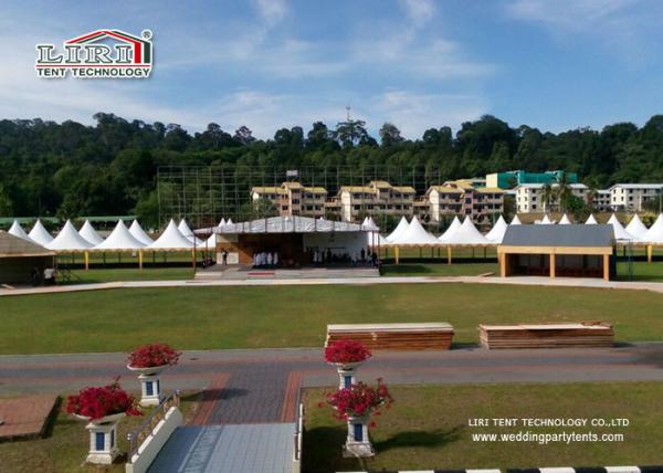 Pagoda Gazebo Marquee / Outdoor PVC Canopy Tent Sun Shade With Sides
