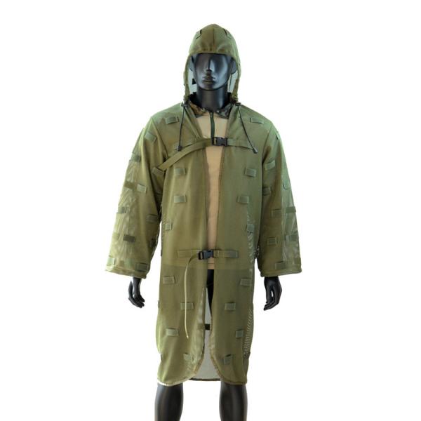 Breathable Nylon Mesh Tactical Ghillie Suit Army Green Camouflage Suit