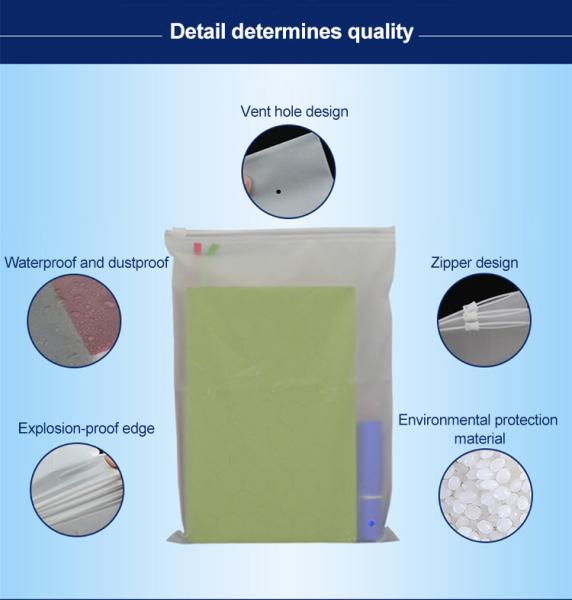 CTCX Custom Packaging Frosted Ziplock Bags Recycled Saco Zip Lock Zipper Cloth Bag Zip Lock Bag Clothes