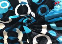 A tela feita malha estiramento impressa de veludo do Spandex do poliéster para senhoras veste-se