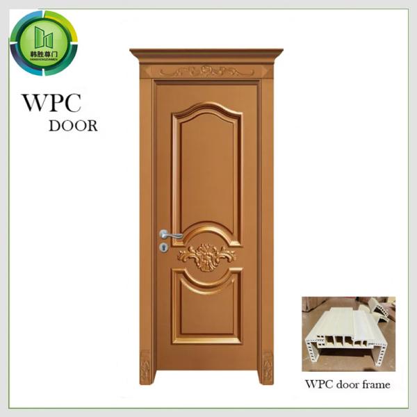 Termites Proof Fire Rated Wood Doors , WPC Painting Wood Door