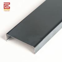 Flat Listello Aço inoxidável 100mm Larga Negra Aço de azulejo moldar borda