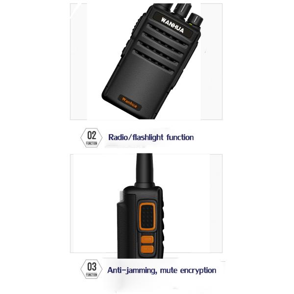 Digital Mobile Radio Handheld UHF High Power Walkie Talkie with 2.5ppm Frequency Stability