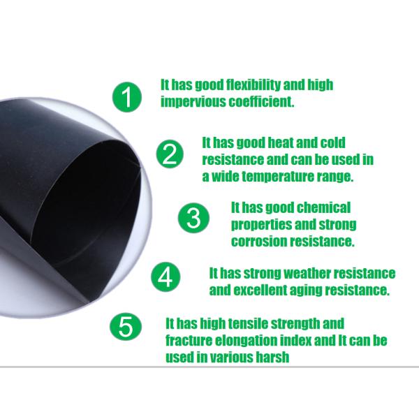 Глянцевая поверхность HDPE Geomembrane Liners 100% девственный HDPE для вылупления рыб на открытом воздухе