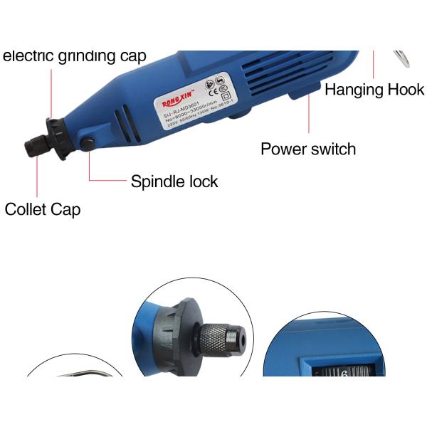 мини электрическая шлифовальная машина 211пкс полируя 8000-33000р/мин