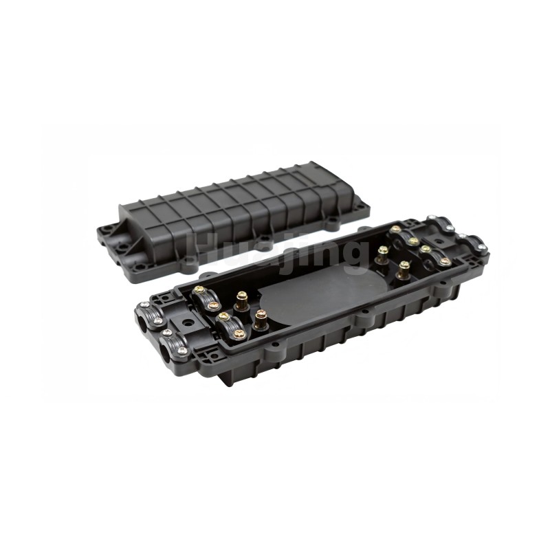 Compact 4 Ports 144 Cores Flexible In Line Optical Fiber Splice Closure Cable Connection IP68