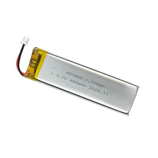 451860 3.7V 480mAh Lithium Polymer Battery for Game Controller and Reading Pen