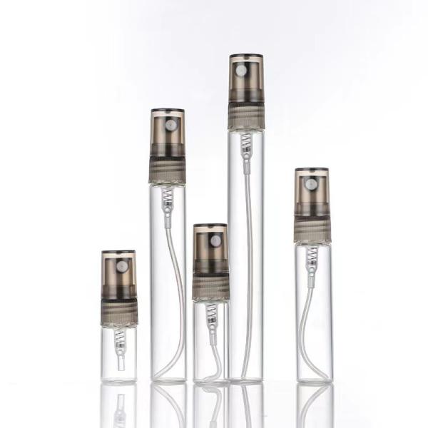 5ml 10ml 15ml Mini Refillable Plastic Perfume Bottle With Aluminum Mist Sprayer
