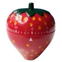 Minuterie mignonne d'horloge de compte à rebours de fraise