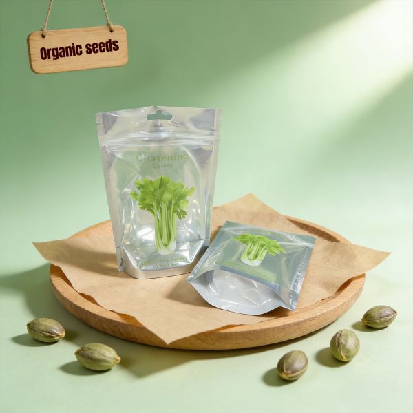 Zipper Lock Custom Print Agricultural Seed Packaging Bag Moisture Proof Aluminum Foil Transparent Composite Pouch Mylarbag
