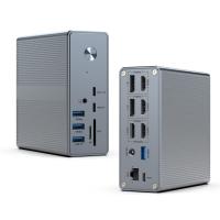 Station d'accueil USB-C 18 en 1 Haute résolution jusqu'à 4K avec mode d'extension du lien d'affichage