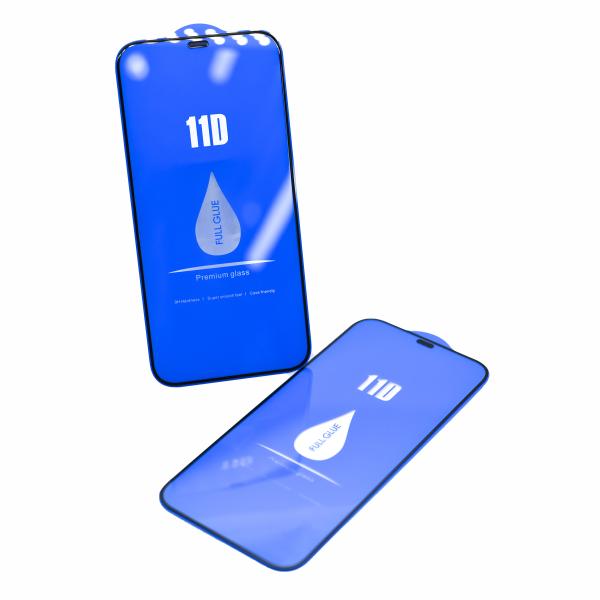 11D film de protection à écran complet net de poussière grand arc écran d'impression à écran complet de verre trempé en aluminium pour iPhone 14 max
