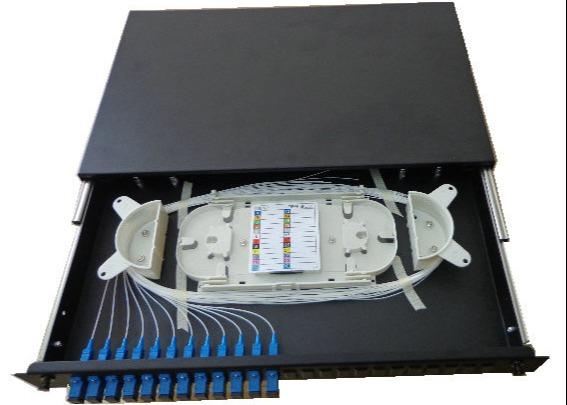 24 Ports Drawer Type Sliding Type FTTH Fiber Optic DISTRIBUTION PANEL