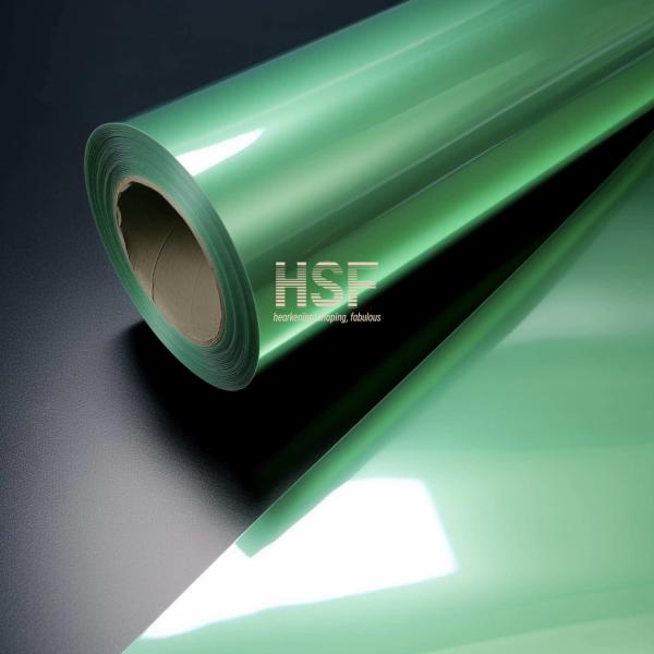 36 microns de film de dégagement en PET vert clair non silicone OEM ODM