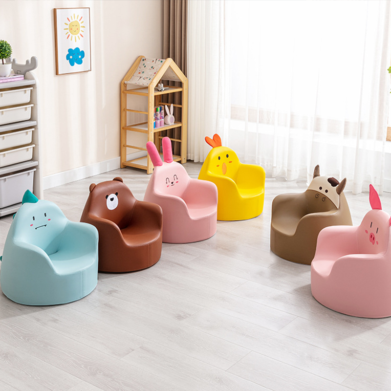 Custom Kids Couch Accent Chair Cute Cartoon Mini Sofa Lounge for Parent-Child Leisure for Apartment Dining Living Room Kids Room