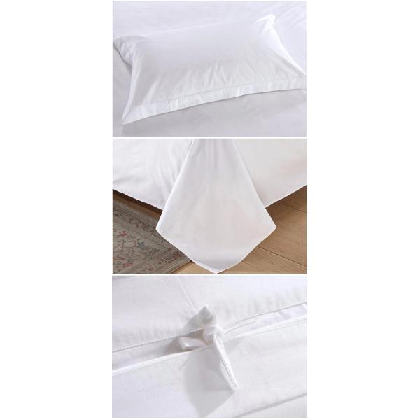 4 шт 60s 300tc 100% хлопчатобумажной белой атласной постельной уборкой для роскошного 5-звездочного отеля