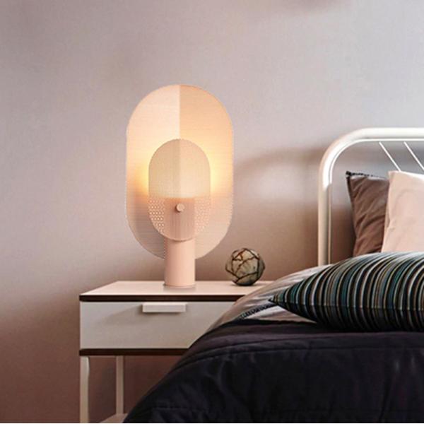 Nordic post-modern minimalist grid wrought iron living room Filter Table Lamp (WH-MTB-208)
