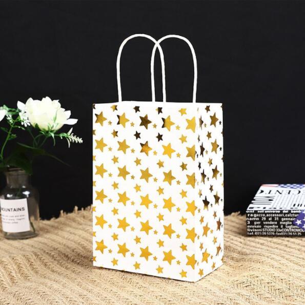ISO Bronzing Pattern Cardboard Gift Bags