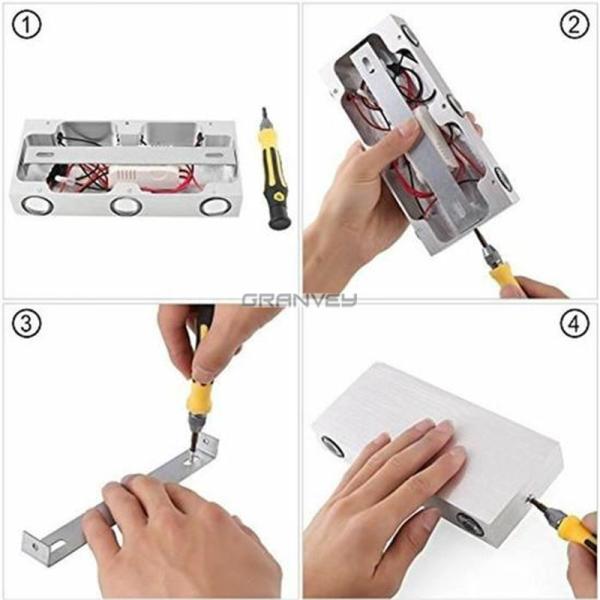 6W Cuboid Indoor LED Wall Light 180x60x30mm Shine Up And Down