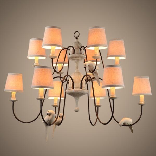 Bird chandelier wrought iron pendant lighting kitchen Pendant lamp (WH-CI-51)
