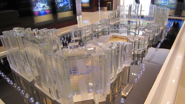 Transparent Architectural Scale Model Multi Building Scale Model For Real Estate