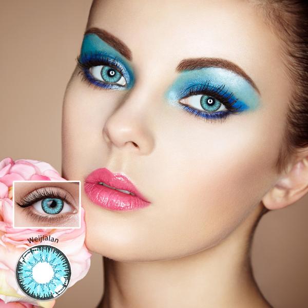 Natural Colored Eye Contact Lenses 2pcs Yearly 40% Water Contact For Beauty Cosplay