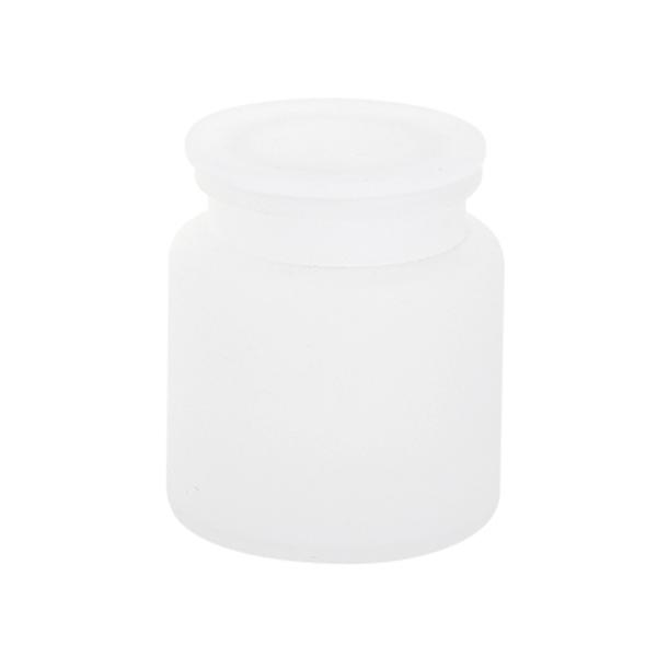 Glass Hotel Home Bath Countertop Set Sustainable Frosted White Vintage