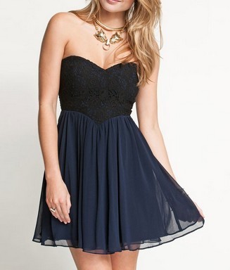 Сексуальные без бретелек платья вечера