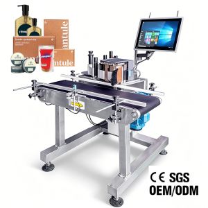 Industrial Package Labeling Machine For Bottles Printing Pharmaceutical Grade