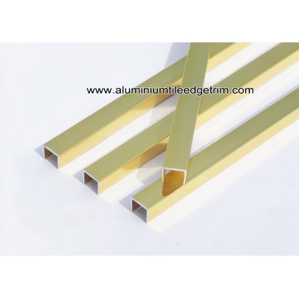 10mm Shiny / Glossy Gold Aluminum U Shaped Tile Brace / Splint / Channel U10