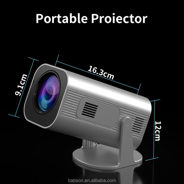 Portable Smart Projector Fire 501 model 200 ANSI Lumens Adjustable Stand Built-in Bluetooth 5.2 and Speaker Mini Android 11