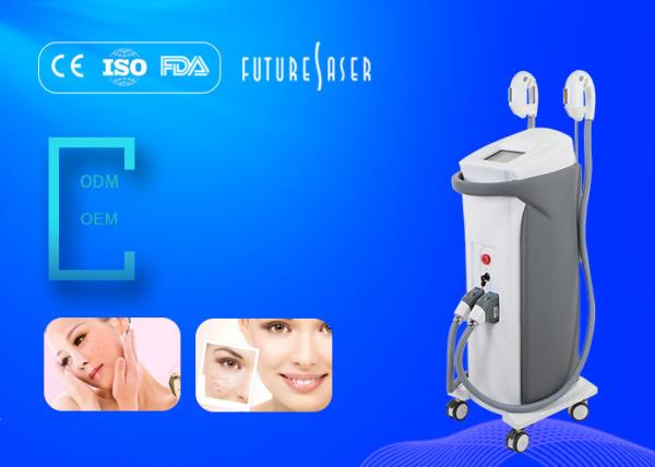 High Efficiency Ipl Laser Hair Removal Device Skin Lifting White / Grey Color