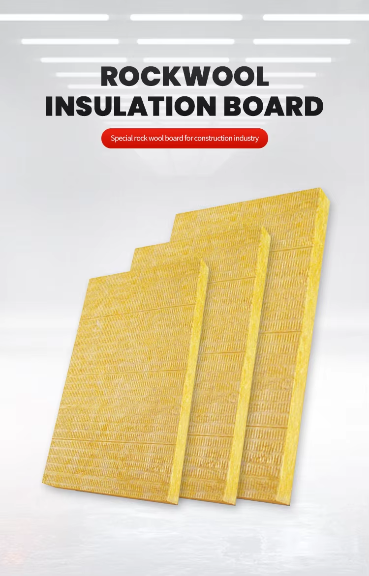 Fireproof Soundproof Rock Mineral Wool Board Thermal Insulation With Aluminum Foil