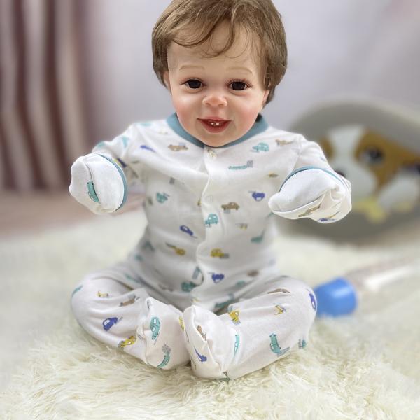 In stock Fold Hand and Snap Feet Design 100% Cotton Baby Romper Jumpsuit Baby Onesie Pajama
