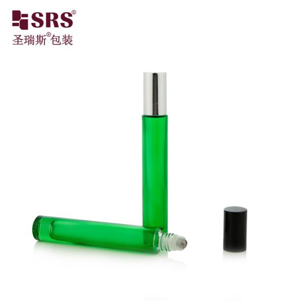 Round Shape Clear Thick Bottom No Leakage Perfume Essential Oil Roller Ball Bottles 10ml