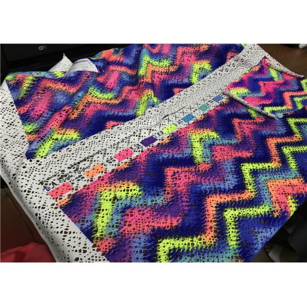 UPF 50 Plus Floral Print Polyester Fabric , Yoga Wear Athleisure Polyester Paisley Fabric