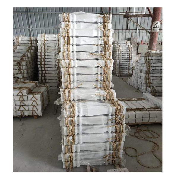 Modern Design White Marble Villa Balcony Column Staircase Handrails in Antique Style